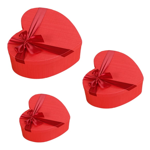 KAKOWELY 3 cajas de embalaje delicadas con forma de corazón, cajas de regalo decorativas.
