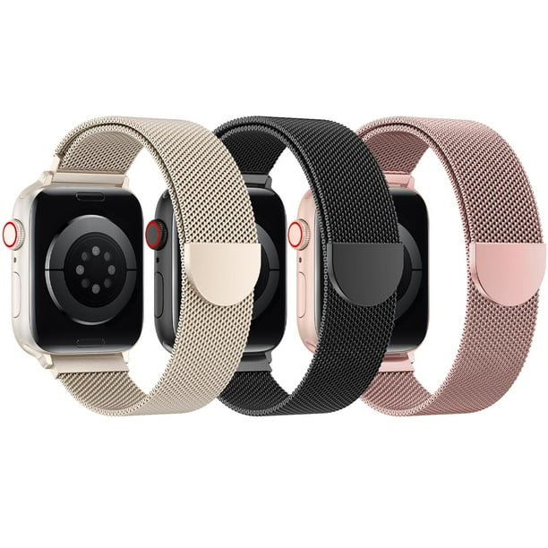 Correa para Apple Watch BELONGME, malla, acero inoxidable, 40-49 mm