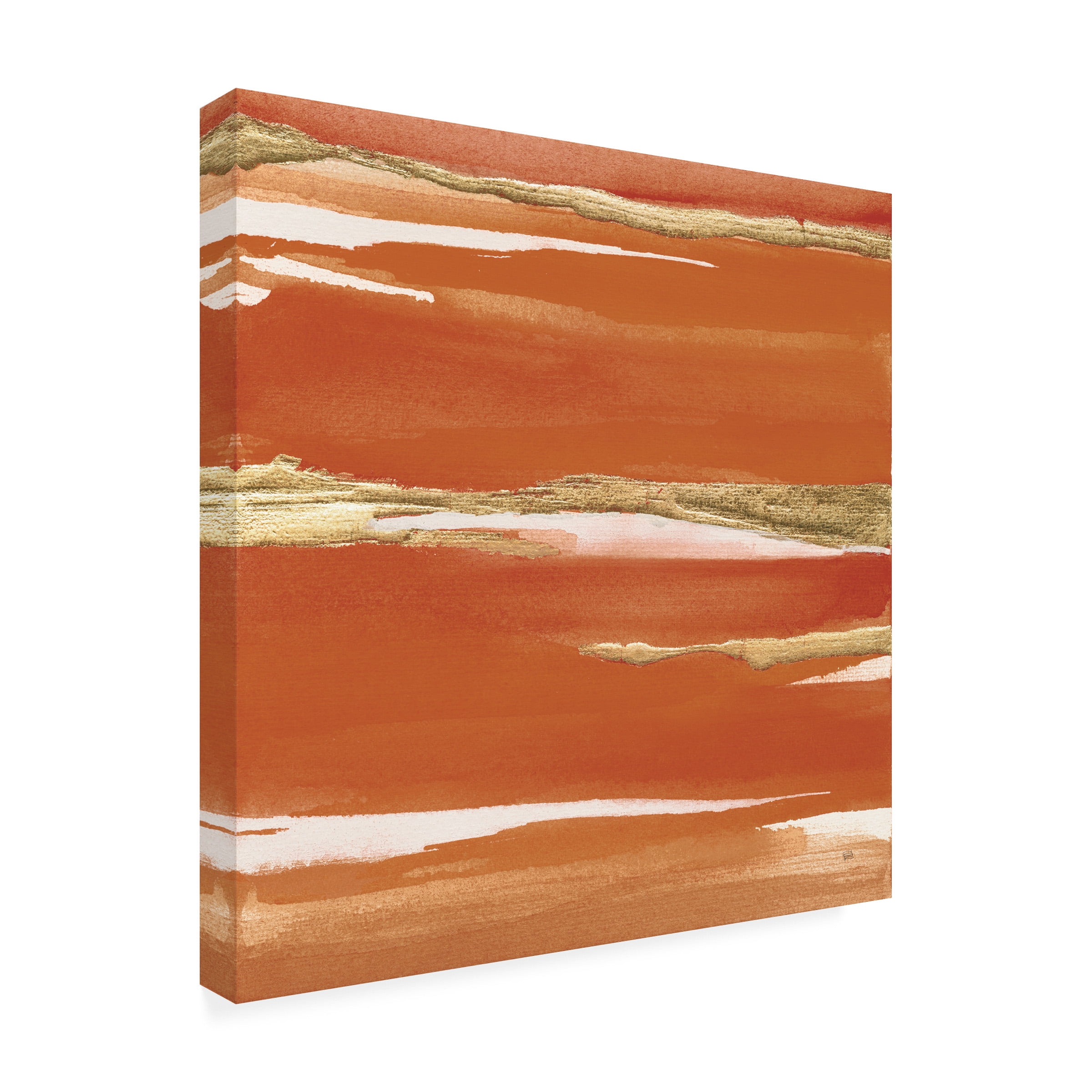 Chris Paschke 'Gilded Mandarin I Burnt Orange' Canvas Art