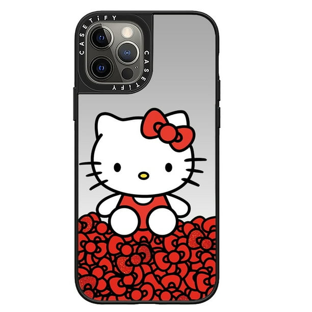 Katti Cat Colorful Love Joint Casetifg Marca Carcasa Con Caja Funda Para Teléfono Compatible Para iPhone 11 12 13 14 Pro Max 14 Plus A Prueba De Golpes Silicona TPU Espejo Duro Cubierta Trasera