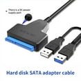 thumbnail image 3 of Travel External HDD Adapter Cable Wire Supporting Double USB3.0 Port 12V Power, 3 of 9