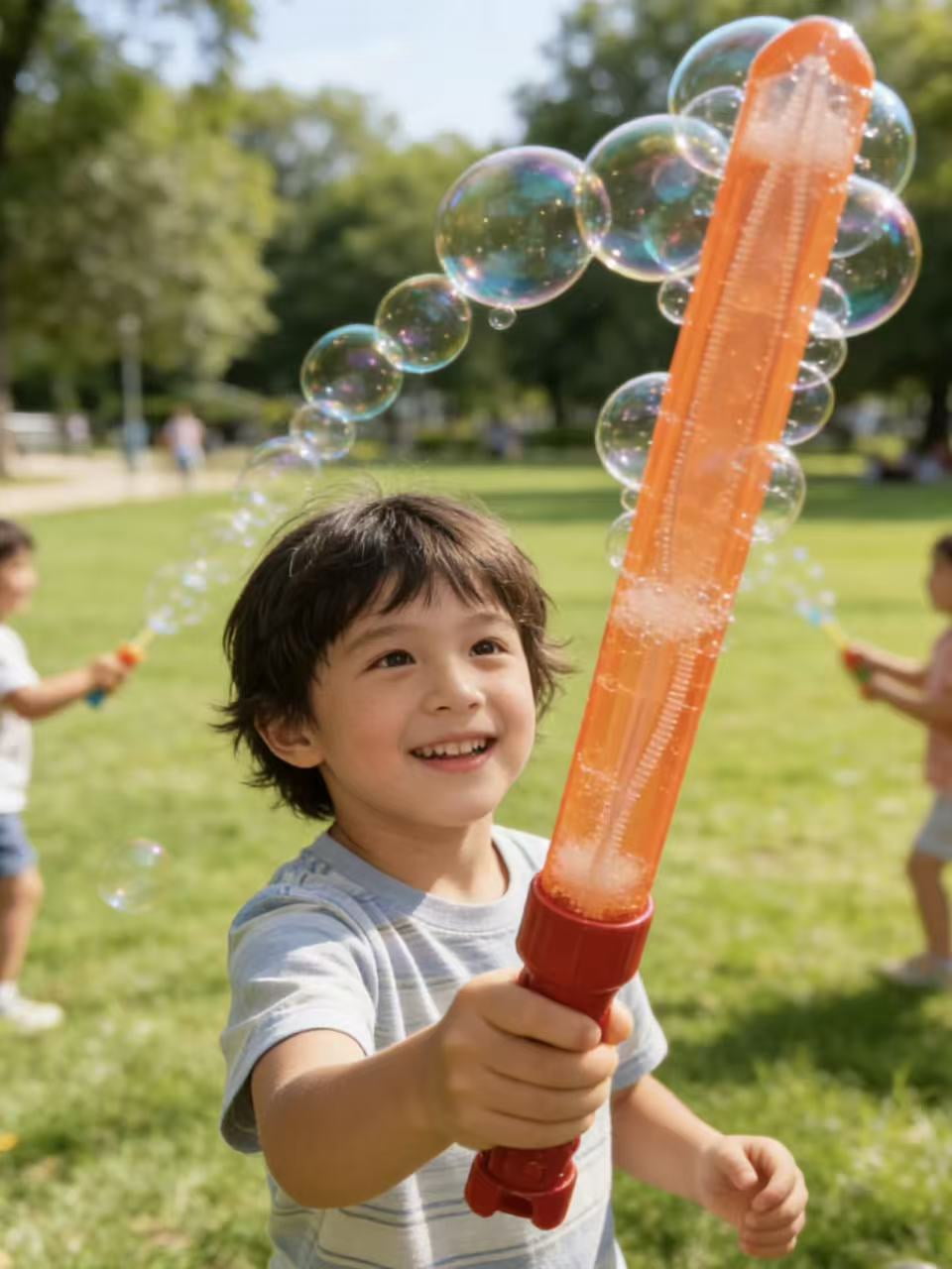 Play Day 1 Pc 5 Floz Orange Bubble Wand 148ml