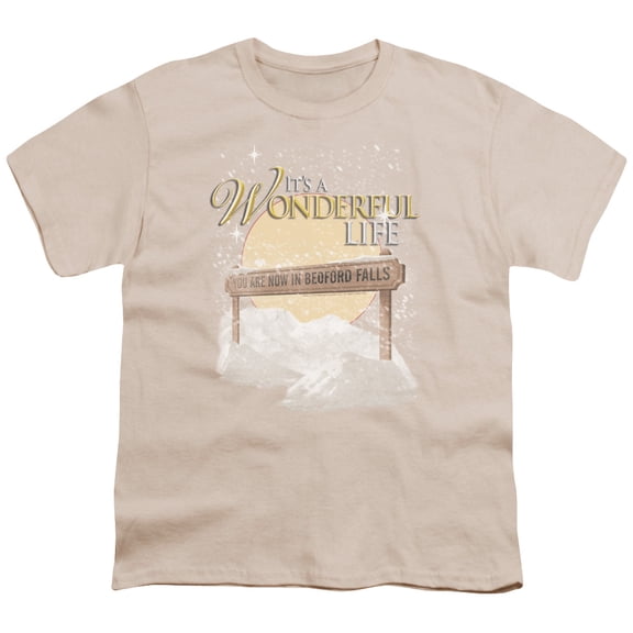 It’S A Wonderful Life Wonderful Story Youth 18/1 T-Shirt Cream