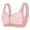 #0296-Pink, variant on Women's Adjustable Breathable Thin Bra Lace Gathering Cover Rimless Plus Size Bra Soft Comfortable Everyday Bra Summer Beach Pool Vacation