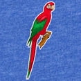 thumbnail image 2 of CafePress - FIN Green Winged Macaw - Cute Infant Baby Football Bodysuit, 2 of 3