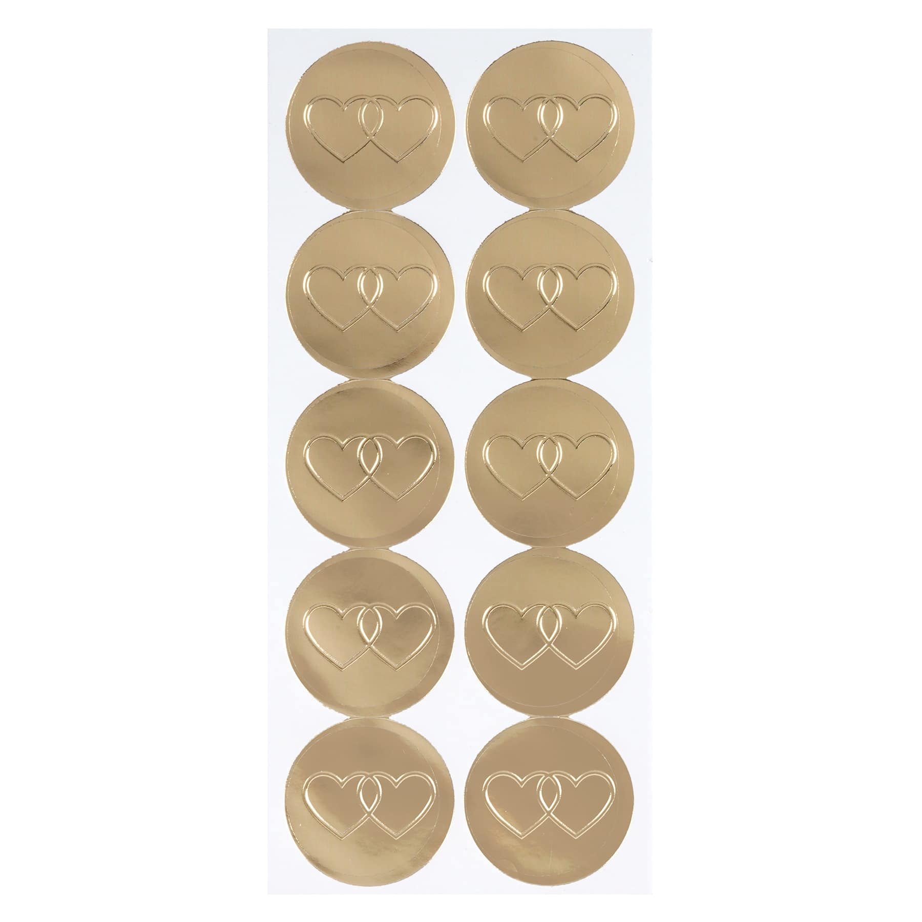 Recollections Gold Hearts Envelope Seals, 12 Packs: 40 ct. (480 total)