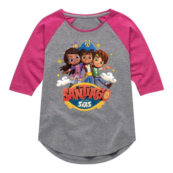 Santiago of The Sea - The Crew - Toddler And Youth Girls Raglan Graphic T-Shirt
