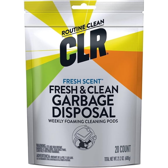 Brands Garbage Disposal Cleaner and Deodorizer Pods, 20 Count, Fresh Scent, Foaming Drain Odor Eliminator, 5 Month Supply