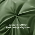 thumbnail image 4 of SONORO KATE King Comforter Set, 7 Pieces Bedding Sets for All Season, Bed in a Bag with Pleated Comforter - Flat Sheet & Fitted Sheet - Pillowcases & Shams, Olive Green, 4 of 6