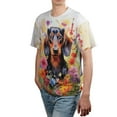 thumbnail image 4 of Welcome Spring Summer Dachshund Portrait Flower Blue Sky All Over Print 3D Shirt Unisex Merch Wiener Dog Lover Gifts Idea - 12001, 4 of 6