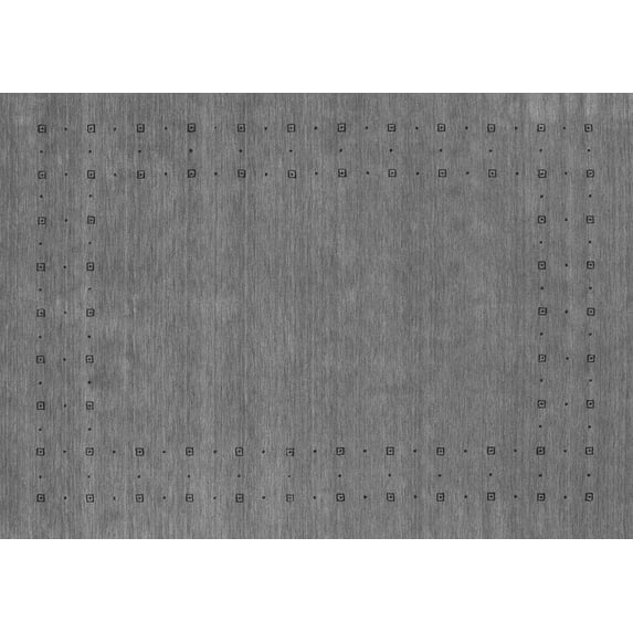 Ahgly Company Indoor Rectangle Abstract Gray Contemporary Area Rugs, 5' x 7'