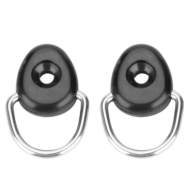 Paquete de 2 accesorios de bucle de seguridad para cubierta para una fijación segura de amarres universales con anilla en D para kayak