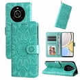 thumbnail image 1 of Funda tipo cartera GANGXUN para Honor Magic 4 Lite 4G/5G , diseño girasol, cuero PU, soporte, cierre magnético, tarjetero, 1 of 5