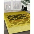 thumbnail image 2 of Ahgly Company Indoor Round Patterned Bright Gold Yellow Area Rugs, 8' Round, 2 of 6
