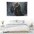 thumbnail image 4 of COMIO  Fantasy Tapestry, Artistic Illustration of Dwarf Knight in Gothic Shield in Mysterious Forest, Wall Hanging for Bedroom Living Room Dorm, Multicolor, 4 of 7