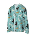 thumbnail image 2 of Pofeuu Cute Dog Print Sun Protection Outdoor Lightweight Full Zip UV Cooling Hoodie Long Sleeve Summer Clothing for Outdoor Hiking-XX-Large, 2 of 5