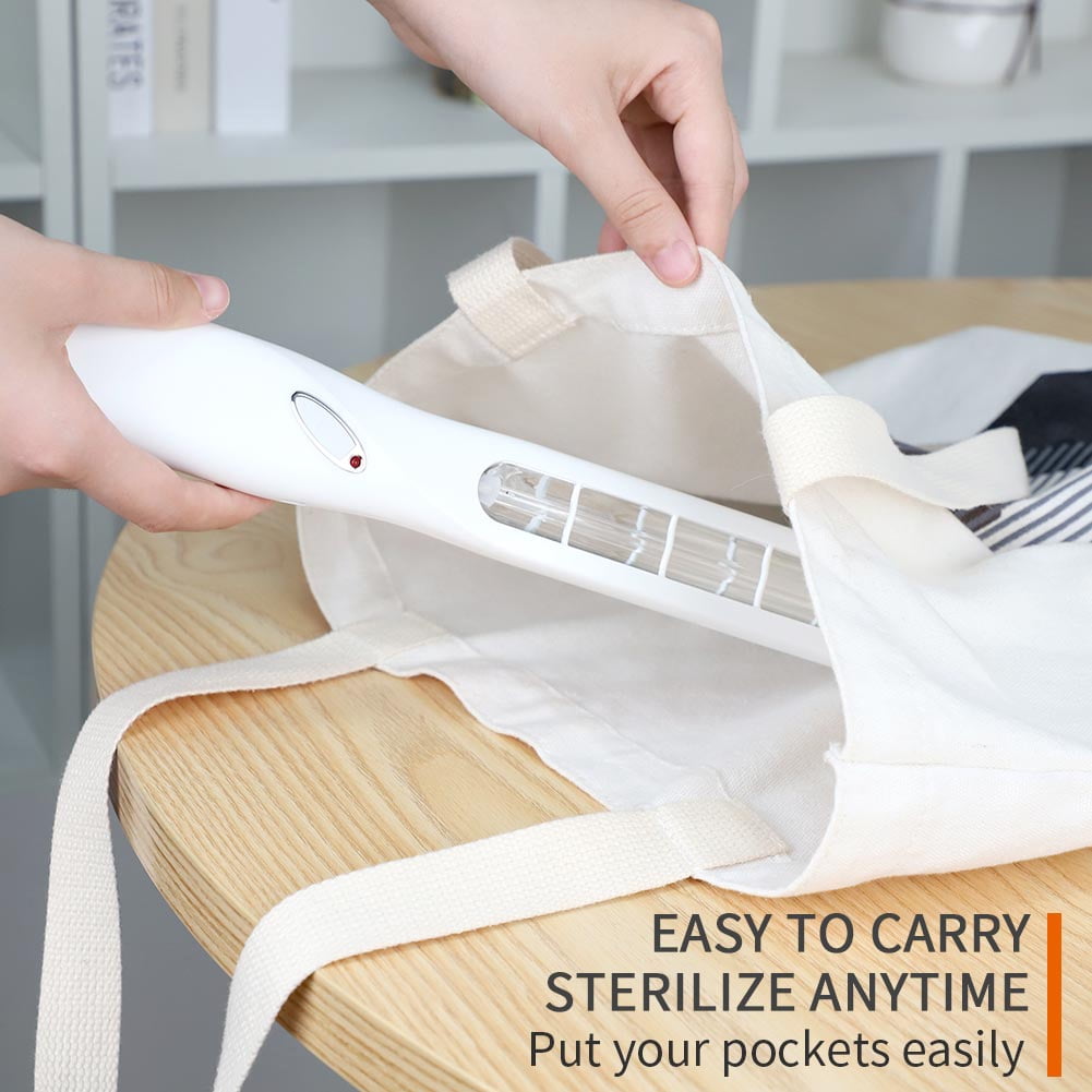 Private Jungle UV Light Sanitizer Wand, Portable UVC Light Disinfector Lamp Chargable, Wardrobe and Baby Items for Household and Travel