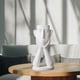 thumbnail image 4 of Escultura humana abstracta, jarrón, maceta, expresión decorativa, maceta suculenta. blanco, 4 of 8