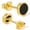Gold, variant on 925 Sterling Silver Stud Earrings Black Onyx Earrings Hypoallergenic Birthday Jewelry Gifts for Women Men