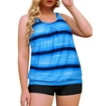 thumbnail image 5 of Plus Size Tankini Swimsuits for Women Blouson Swim Tops with Boyshorts Two Piece Bathing Suits, 5 of 8