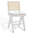 thumbnail image 5 of SAFAVIEH Couture Colette Square Mid Back Counter Stool, White/Natural, 5 of 14