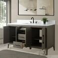 thumbnail image 4 of Vanity Art 60” Single Sink Bathroom Vanity Cabinet with Engineered Marble Countertop, 4 of 9