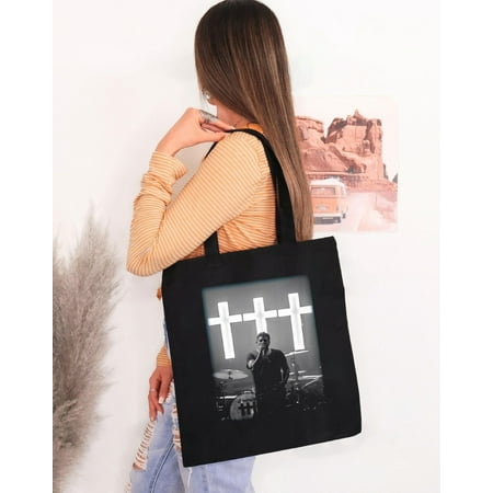 vintage Rare Collection Crosses Band Cotton Black All Men Tote Bag TK1057-TH36843