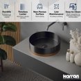 thumbnail image 4 of Karran Usa Ccv350 Cinox 15-3/4" Circular Stainless Steel Vessel Bathroom Sink - Gunmetal, 4 of 7