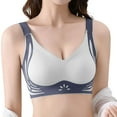 thumbnail image 1 of Brasier Mujer Sujetador Tipo Camiseta sin Costuras con Bloques de Color para Mujer, Soporte Suave, Cómodo, Transpirable, sin Relleno, Bralette sin Aros para Pecho Pequeño Extra Grande, 1 of 4