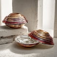 thumbnail image 5 of Serrated Copper Bowl Set - Handcrafted Artistry in 3 Unique Finishes (Copper, Silver, Rainbow Patina), 5 of 11