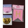 thumbnail image 3 of PartyPavillion Happy Birthday Party Pink and Gold Color Paper DecoAB607:AB1144rations, 3 of 7
