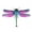 Purple, variant on Orangide Metal Dragonfly Wall Art With Realistic Design, Outdoor Iron Hanging Sculpture For Garden Fence Balcony Courtyard Living Room Bedroom Interior Decor