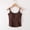A_Coffee, variant on MGDXOX Built in Bra Tank Pajama Tops for Women Summer Casual Spaghetti Strap Camisole Plus Size Solid Underwear Gray S