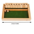 thumbnail image 6 of Tanglewen Shut The Box - Fun Table Math Game with Wooden Board for Family & Friends - 12 Spots Dice Game with 2+ Player Games - Ideal for Game Night,Travel,Ages 8+(Red), 6 of 8