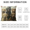 thumbnail image 6 of Ullo0ord Collection Pillow Set Pillow Case Black White Brown Dogs Throw Pillows Covers Dog Throw Pillows Home Decorative for Sofa Dog Pillow Set, 6 of 6
