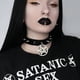 thumbnail image 3 of Collar de estilo hip-hop con personalidad punk europea y americana, tendencia de moda, collar de clavícula de cinco estrellas, collar de oker, collar de joyería, 3 of 6