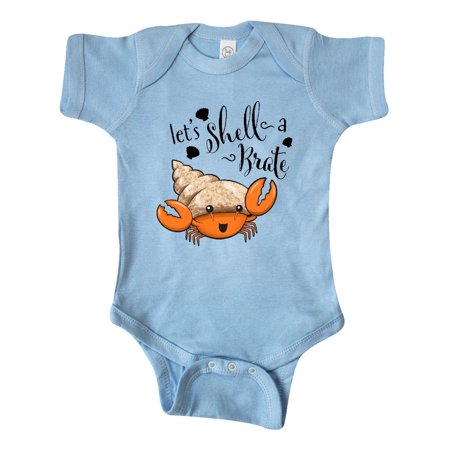 

Inktastic Lets Shell-a-Brate- cute hermit crab Gift Baby Boy or Baby Girl Bodysuit