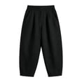 thumbnail image 5 of Barrel Linen Pants Women Baggy High Waisted Wide Leg Trousers Lightweight Summer Y2k Palazzo Harem Pants with Pockets, XL, 5 of 5
