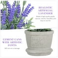 thumbnail image 3 of Arreglos de lavanda de plástico con flores artificiales en macetas para decoración (morado), 3 of 6