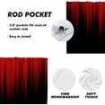 thumbnail image 4 of Red and Black Kitchen Curtain Valance and Tiers Set 3 Piece Burgundy Ombre Abstract Gothic Striped Rod Pocket Small Short Living Room Bedroom Bathroom Window Curtains 52x18 inch + 26x36 inch*2, 4 of 6