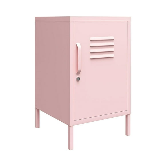 Novogratz Cache Metal Locker End Table, Bashful Pink