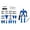 bleu, variante sur Figurine Articulée Titan 13, Robot Figurine Articulée T13, Jouets Stikbot avec Accessoires d'Armes, Figurines Articulées Imprimées en 3D, Bots Articulés, Figurines Bot
