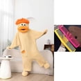 thumbnail image 3 of Satmonnus Silly Onesie Adult Pajamas with Shoes and Combs Ultra Soft Plush Hooded One-Piece Monster Halloween Costume Funny Monster Hooded Pjs Big Mouth Monster Homewear for Movie Nights, 3 of 10