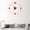 Red-not glowing, variant on 3D Luminous Wall Clock Frameless Acrylic DIY Digital Clock Wall Stickers Mute Clock for Living Room Bedroom Office Wall Decor