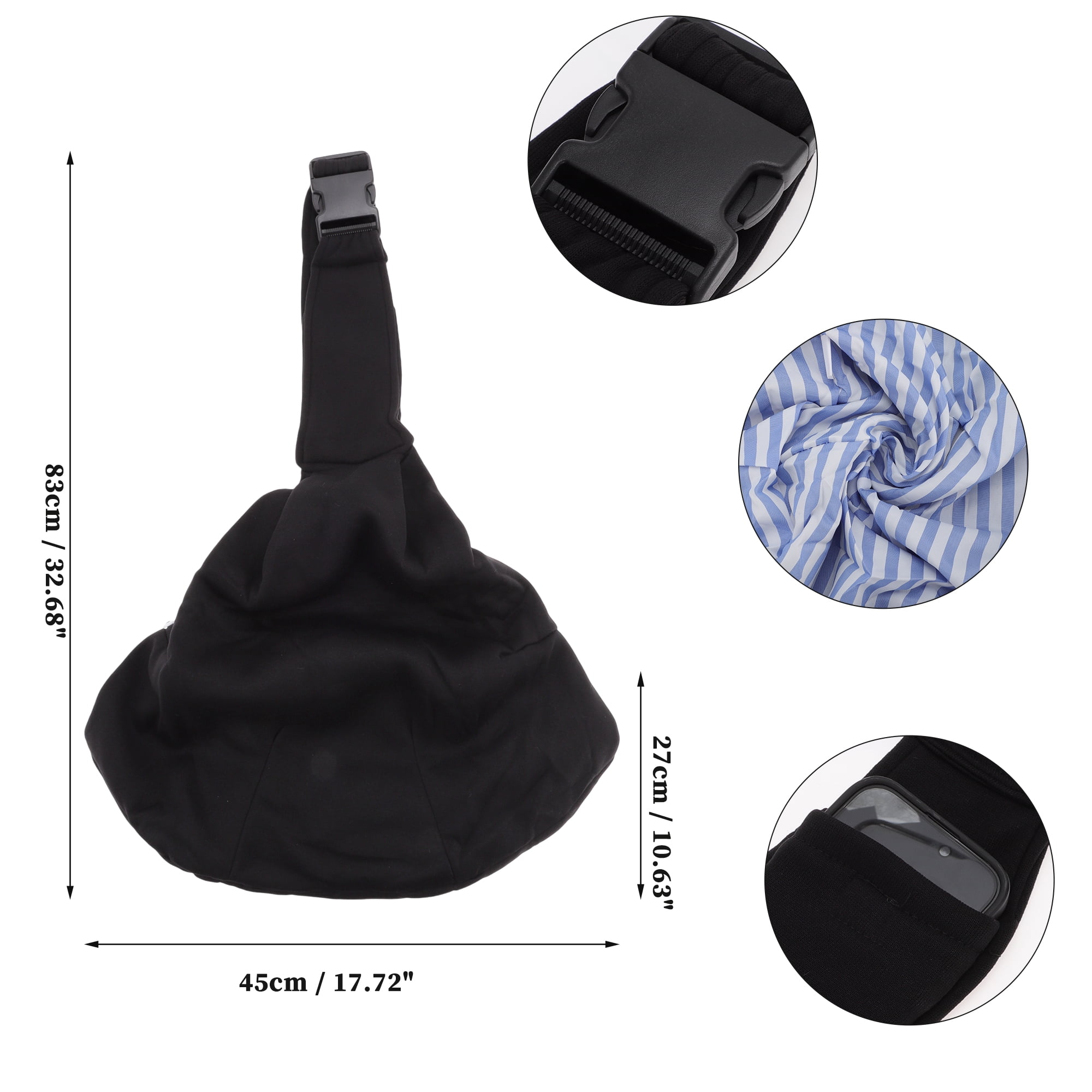 Unique Bargains Adjustable Portable Pet Sling Carrier Pet Sling for Cats and Small Dogs