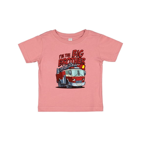 Inktastic Big Brother Fire Truck Boys Baby T-Shirt