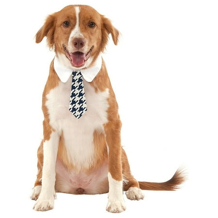 - Dog Tie Pet Costume Accessory Houndstooth - Medium/Large