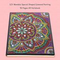 thumbnail image 3 of Cuadros Decorativos DIY Mandala pintura de diamante en forma especial 50 páginas A5 cuaderno útiles escolares JShteea Nuevos Originales, 3 of 8