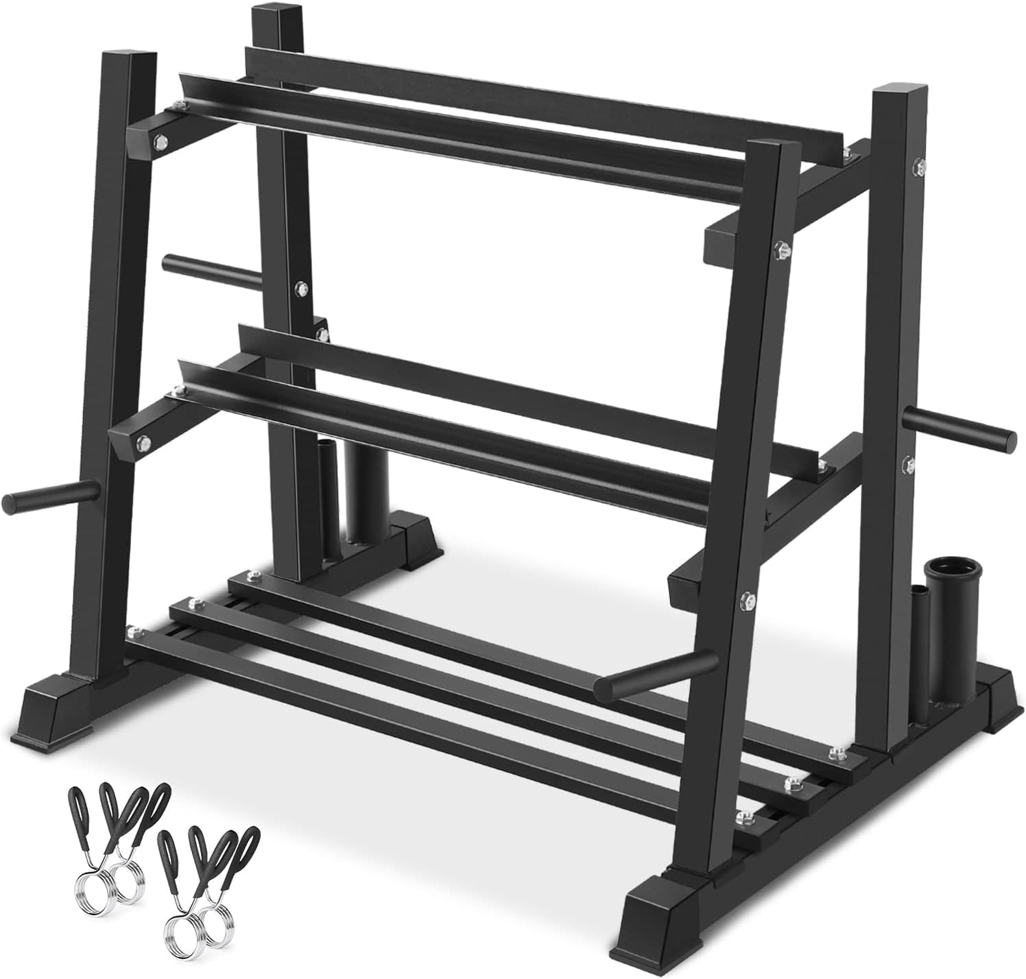 Dumbbell Rack, Primy Dumbbells Storage Rack 3 Tier 1100lb Weights Rack Stand Holder for Dumbbells, Kettlebells, and Weight Plates, Home Gym Storage Organizer