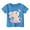 Blue, variant on Tiijoy Toddler Girls Cartoon Bunny Graphic Tee Short Sleeve Crew Neck Cute T-Shirt for Kids